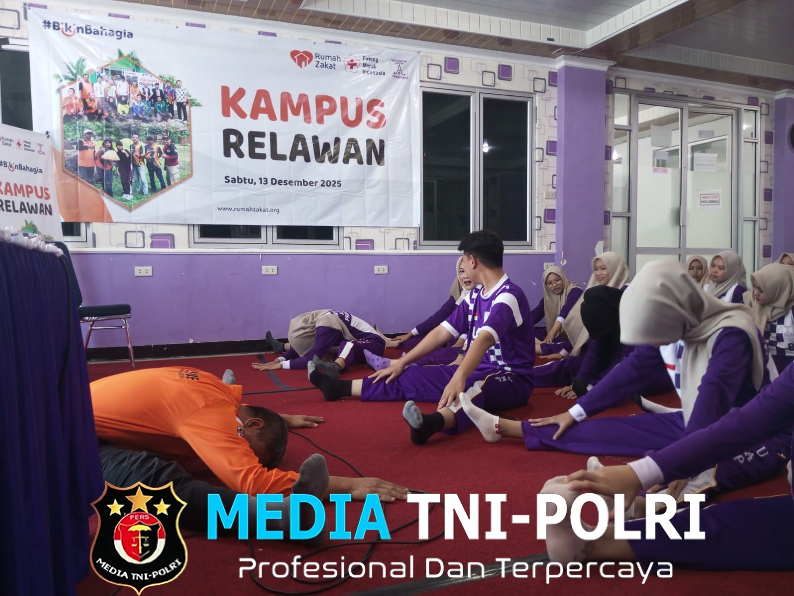 Rumah Zakat, PMI dan Universitas Aisyah Pringsewu Sukses Gelar Kampus Relawan