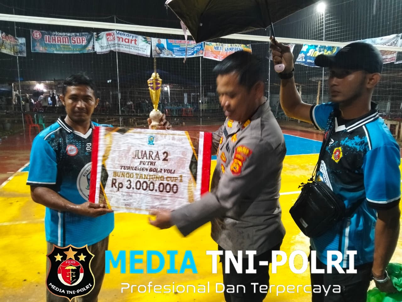 Aman dan Meriah! Kapolsek Tabir Selatan Pantau Penutupan Final Bungo Tanjung Cup 2025 yang Sukses