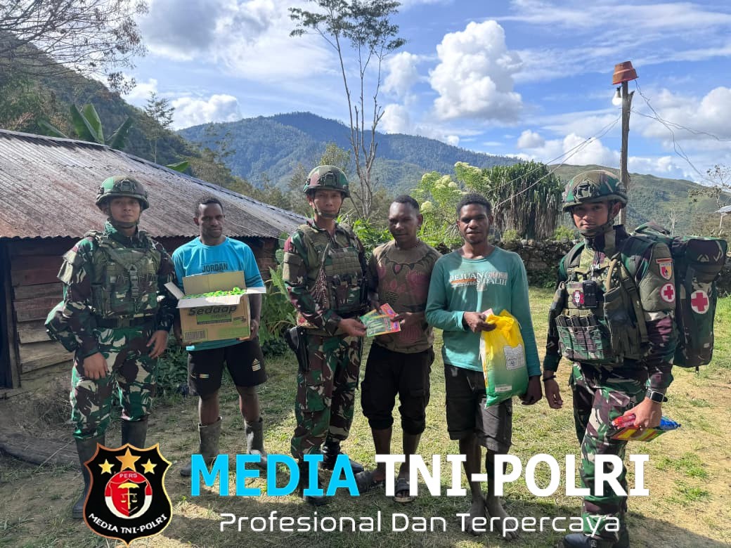 Smart Approach di Papua, Satgas Yonif 521/DY Laksanakan Pengamanan Proporsional dengan Kegiatan Teritorial Humanis untuk Ciptakan Stabilitas dan Kesejahteraan Masyarakat