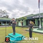 Upacara Hari Juang TNI AD Berlangsung Khidmat di Makodim 0420/Sarko
