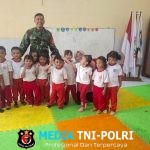 Babinsa Sambangi PAUD Kartini Motivasi dan Semangati Belajar