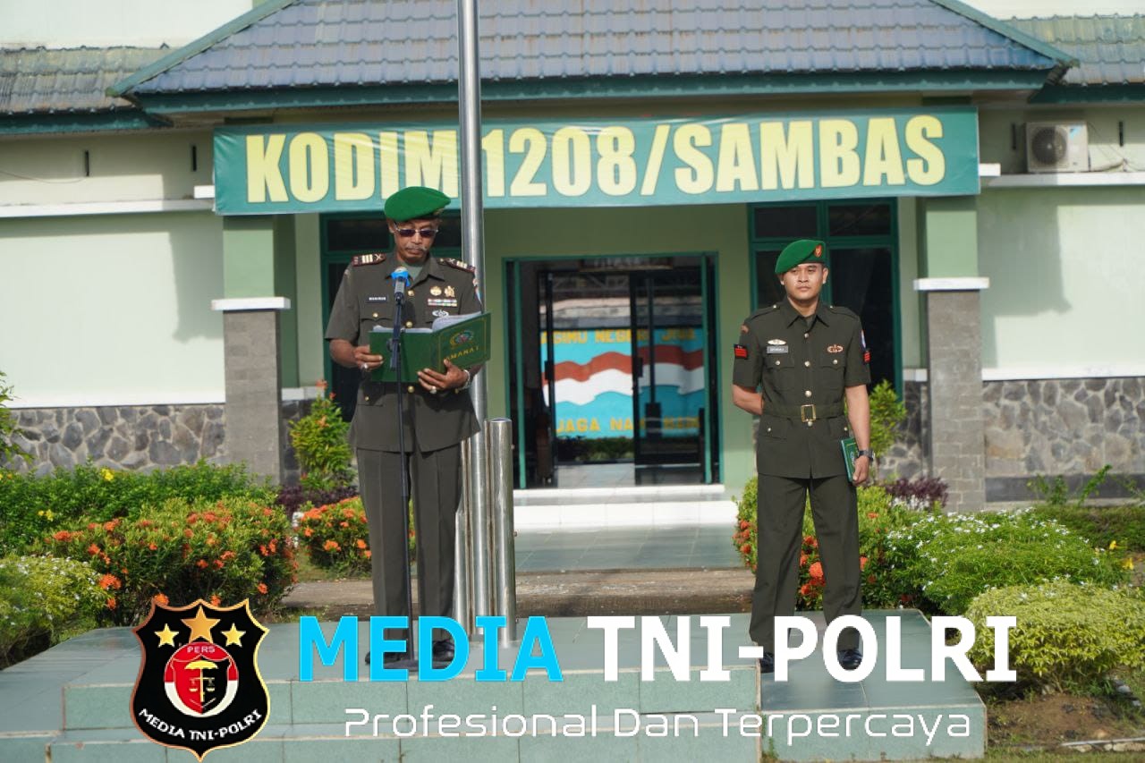 Kodim 1208/Sambas Gelar Upacara Peringatan Hari Juang TNI AD Tahun 2025