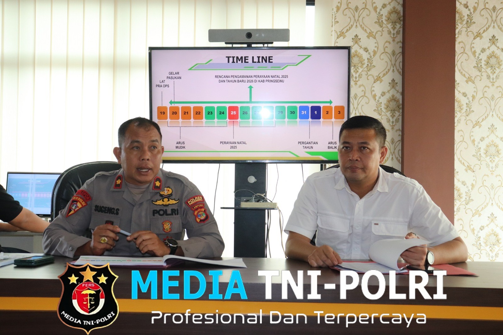 Polres Pringsewu Gelar Rakor Kesiapan Operasi Lilin Untuk Pengamanan Natal dan Tahun baru 2026