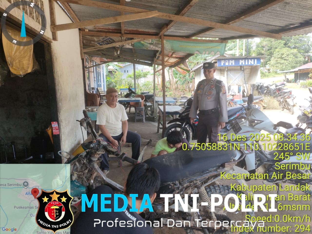 Polisi Sambangi Bengkel, Sampaikan Himbauan Kamtibmas kepada Pemilik Usaha