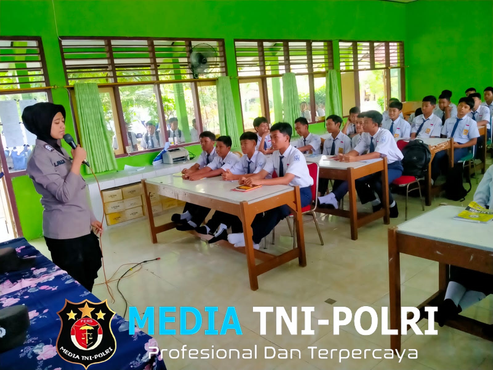 Polres Wonogiri Gelar Police Go To School di SMPN 2 Pracimantoro, Tekankan Anti Perundungan dan Bahaya Narkoba