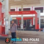 Pastikan Stok BBM Aman Jelang Nataru, Personel Polsek Mempawah Hulu Sambangi SPBU Karangan