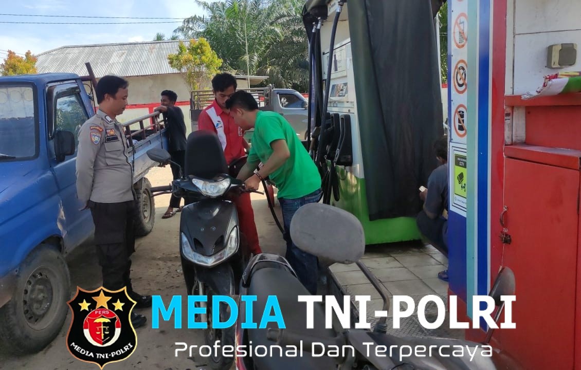 Polsek Menjalin Laksanakan Patroli dan Sambang SPBU, Cegah Penyalahgunaan BBM