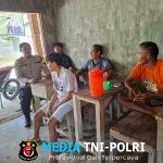 Bhabinkamtibmas Polsek Salapian Sambang Desa, Warga Diajak Jaga Kamtibmas dan Waspada Narkoba