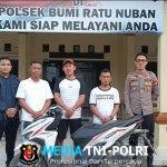 Motor Curian Berhasil Kembali ke Pemilik, Polsek Bumi Ratu Nuban Tuai Apresiasi Warga