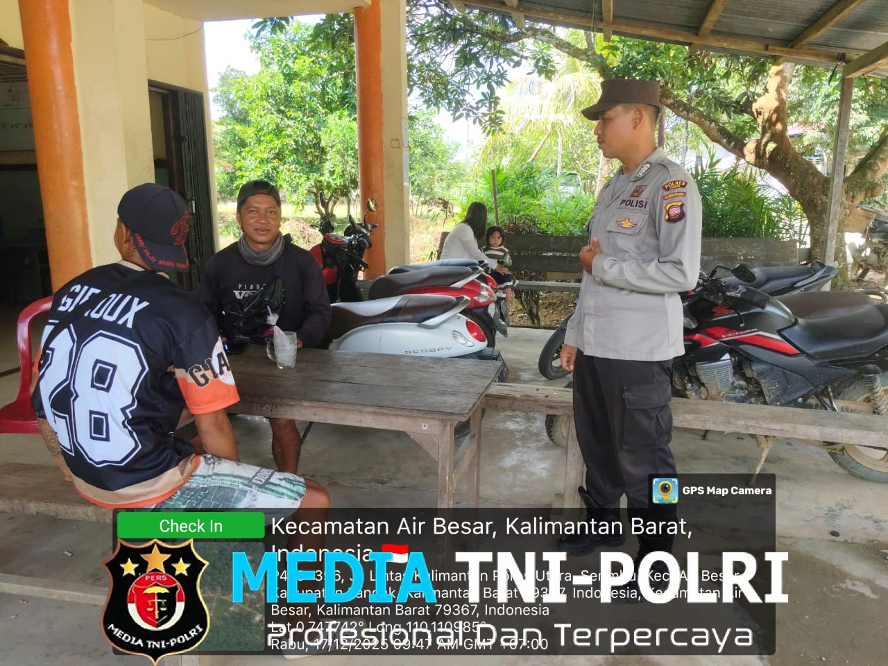 Polisi Intensifkan Patroli Siang, Warga Air Besar Diimbau Jaga Keamanan Lingkungan