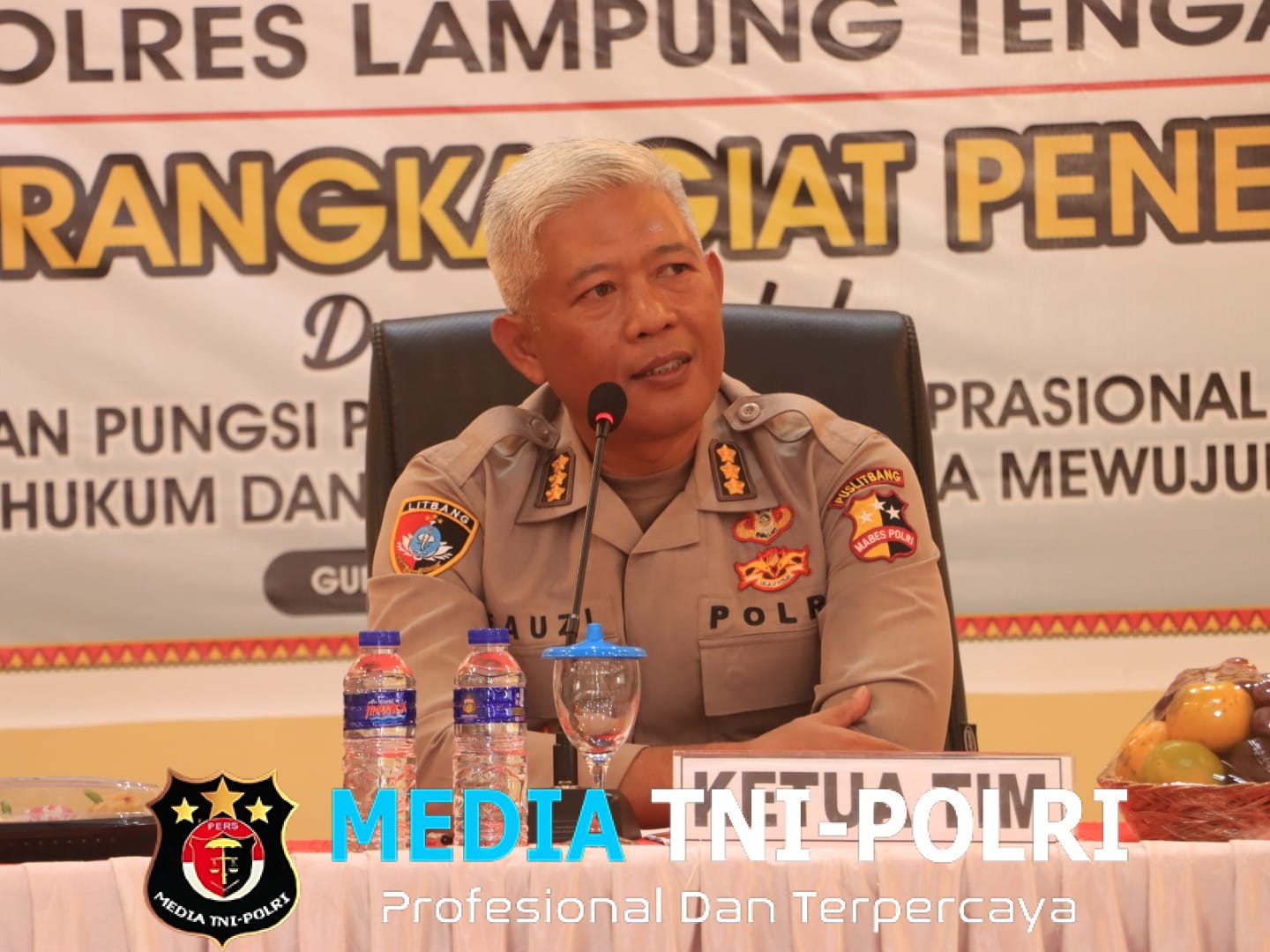 Perkuat Pelayanan Publik dan Profesionalisme, Puslitbang Mabes Polri Gelar Penelitian di Polres Lampung Tengah