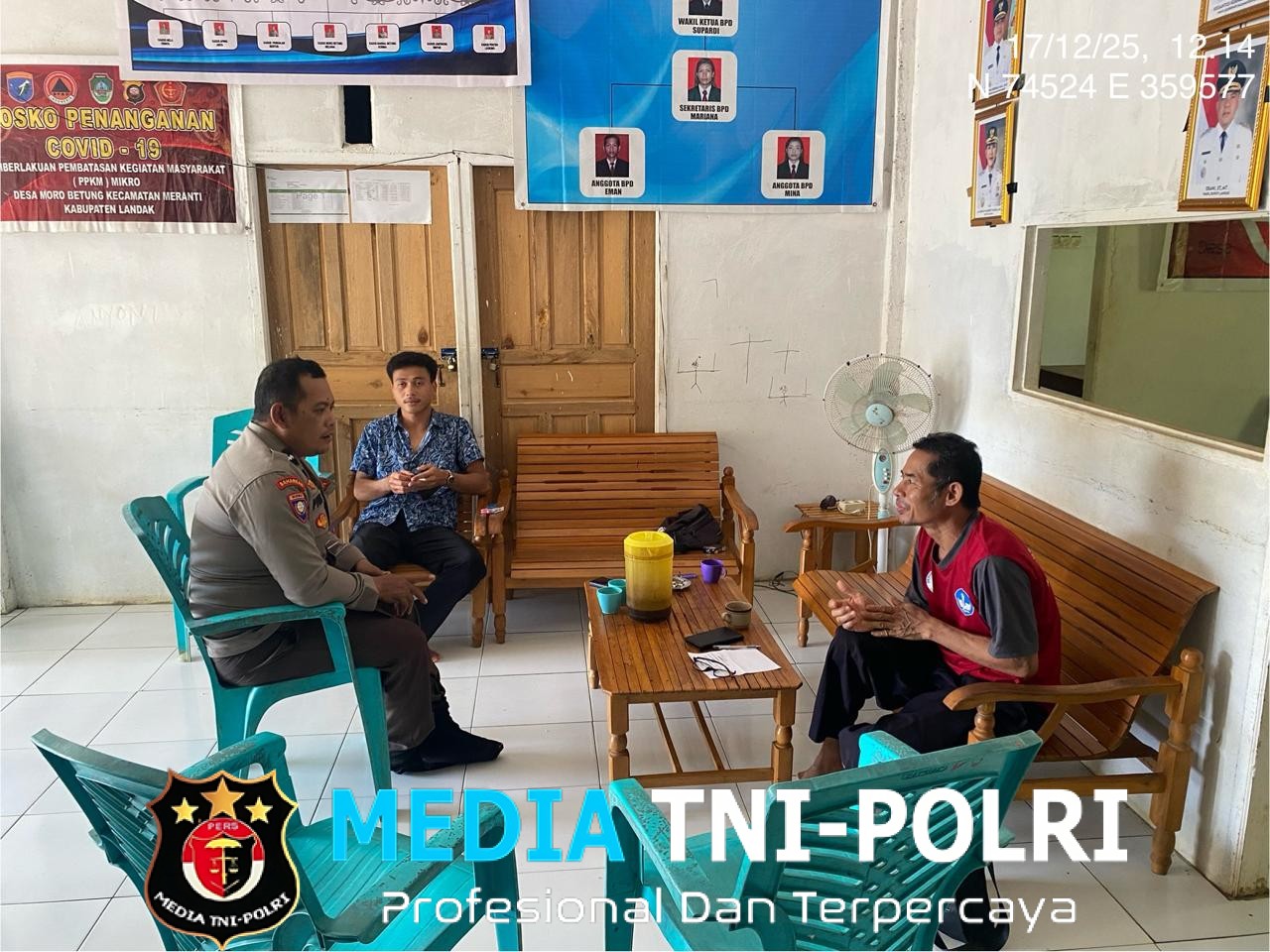 Humanis dan Penuh Keakraban, Petugas Polsek Meranti Sambangi Warga