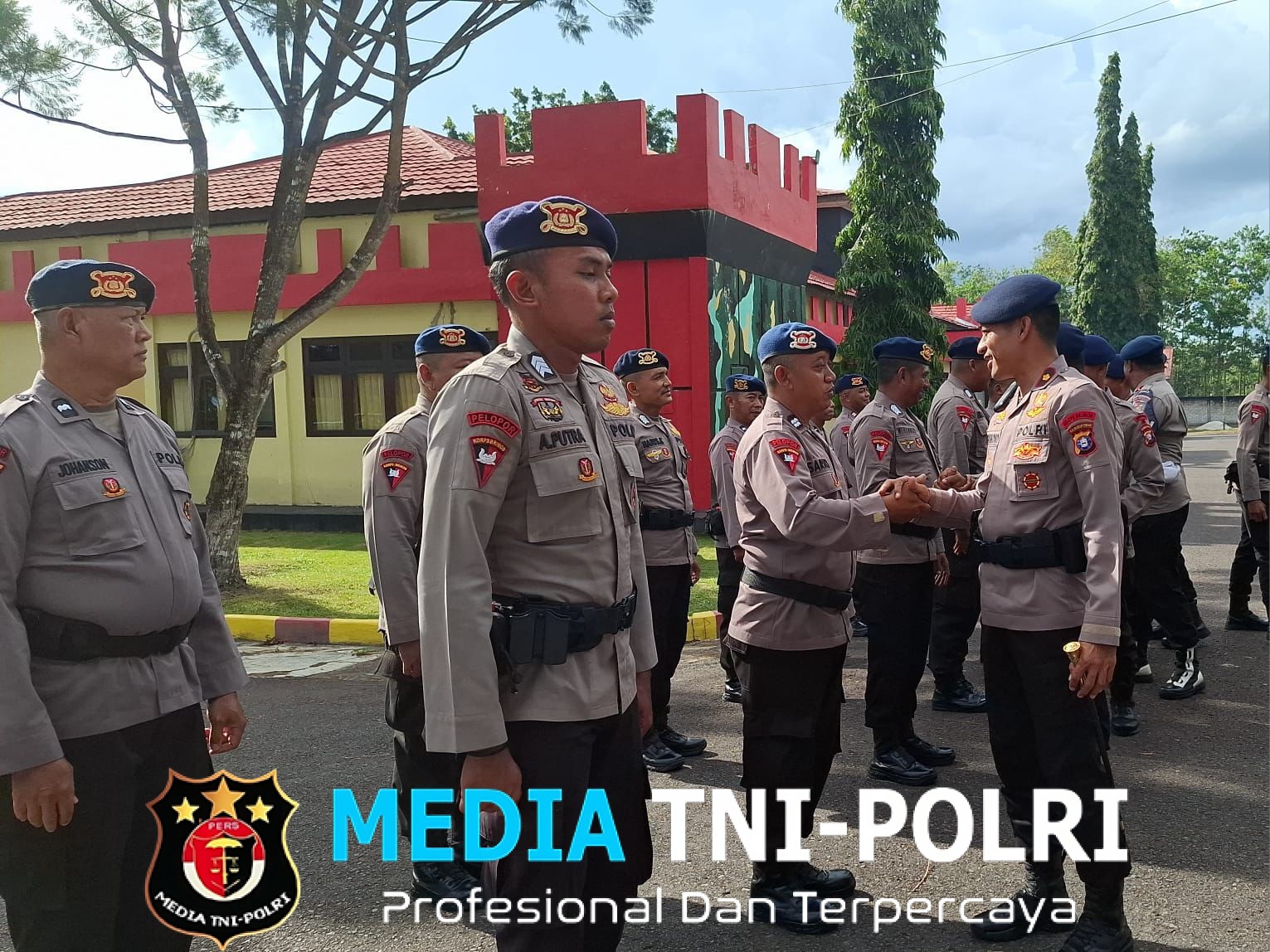 Perkuat Soliditas, Danyon B Pelopor Laksanakan Kunjungan Kerja ke Mako Kompi 3 Batalyon B Pelopor