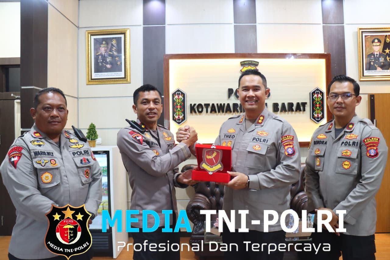 Pererat Sinergi, Danyon B Pelopor Laksanakan Kunjungan Kerja ke Polres Kotawaringin Barat