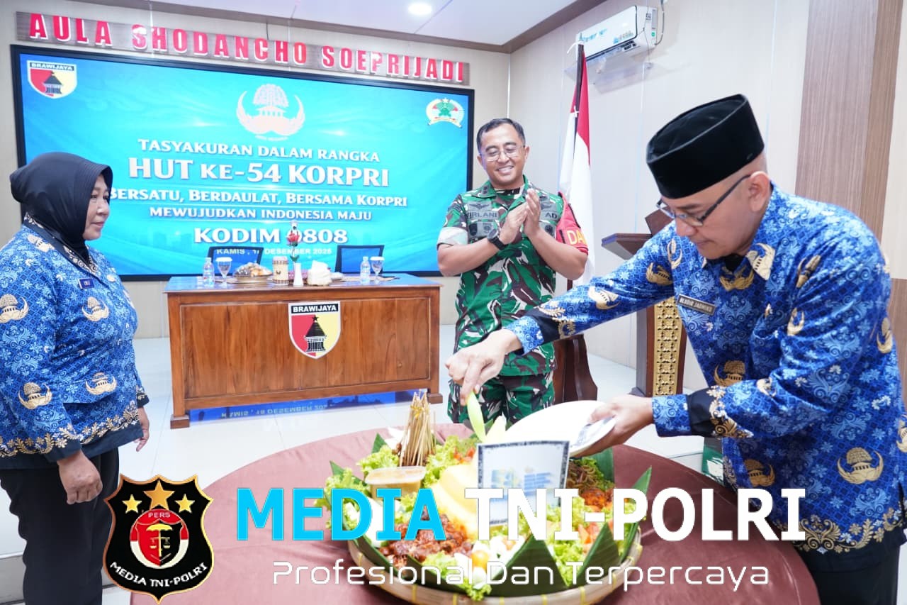 Syukuran HUT Korpri Ke 54, Kodim 0808/Blitar Perkuat Profesionalisme Dan Integritas ASN