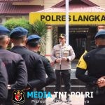 Apel Pengembalian Pasukan Brimob Polri Pasca Penanggulangan Banjir di Langkat
