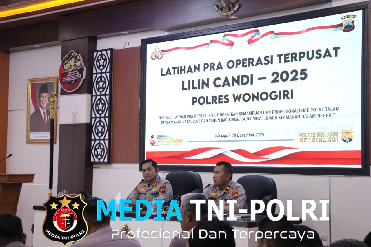 Polres Wonogiri Optimalkan Kesiapan Personel Jelang Operasi Lilin Candi 2025