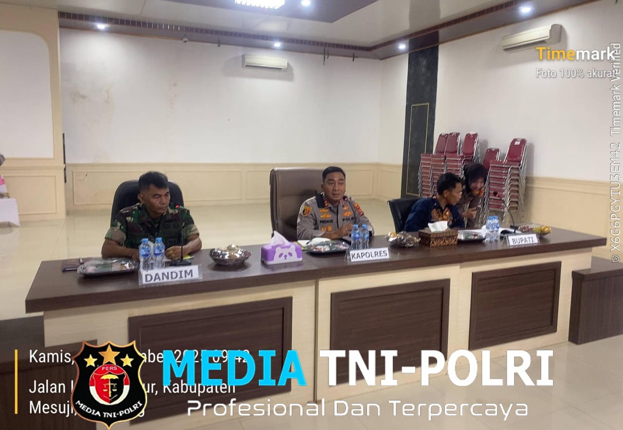 Pastikan Nataru Aman, Kapolres Mesuji Pimpin Rakor Lintas Sektoral Operasi Lilin 2025