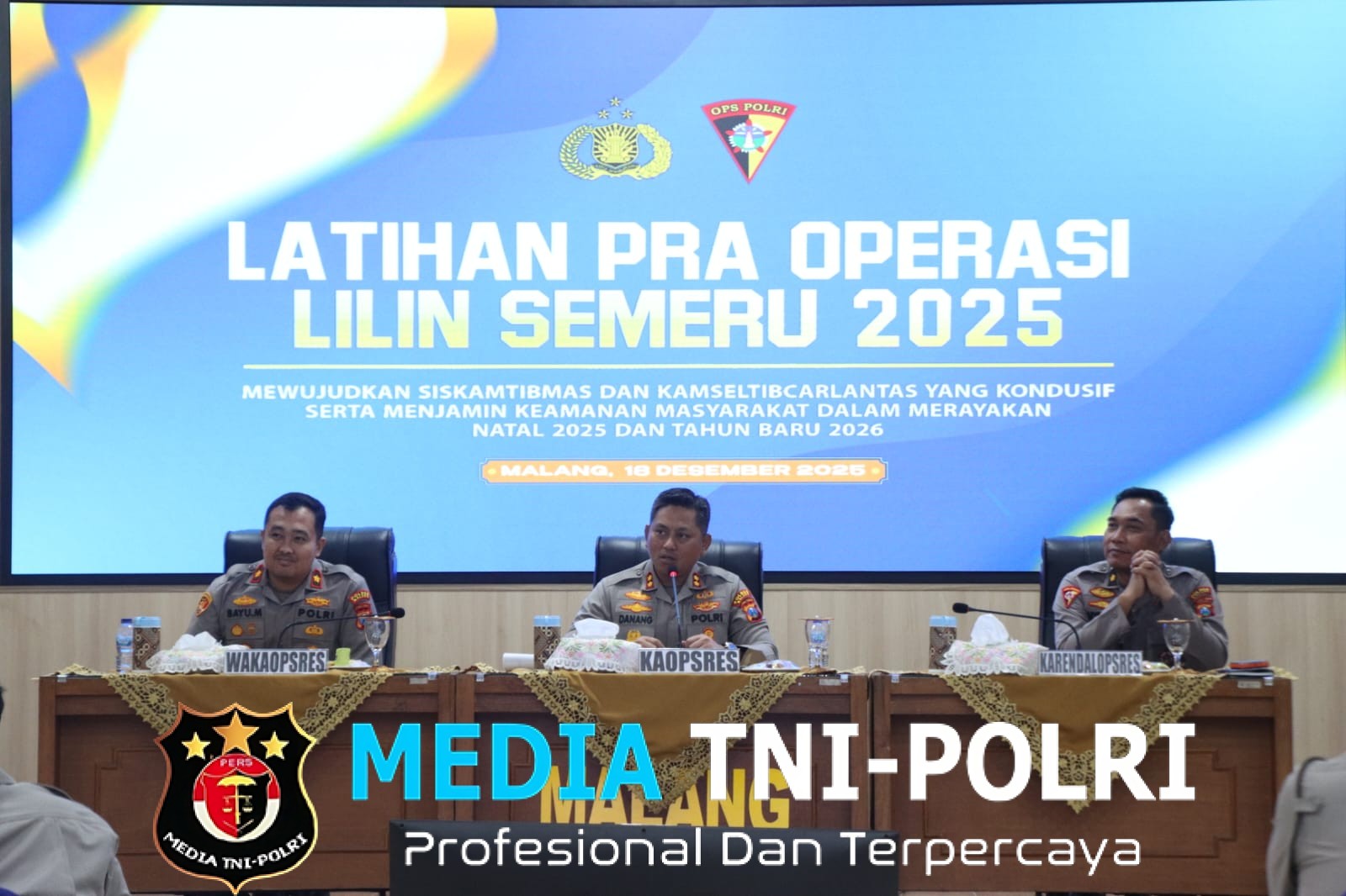Jelang Operasi Lilin Semeru 2025, Polres Malang Gelar Latpraops Libatkan 258 Personel