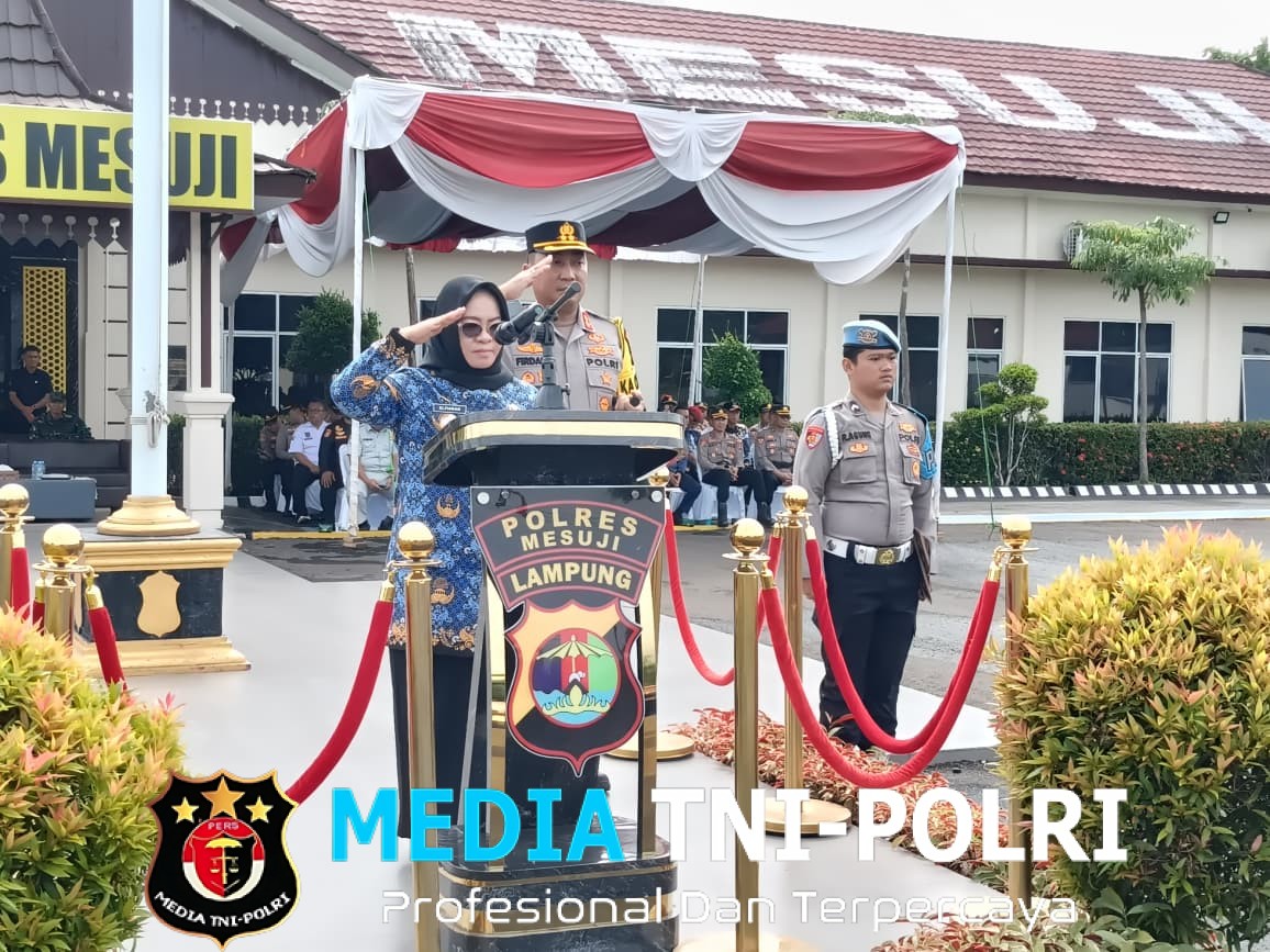Bupati Elfianah dan Kapolres Mesuji Pimpin Apel Ops Lilin 2025 Amankan Natal dan Tahun Baru Secara Humanis