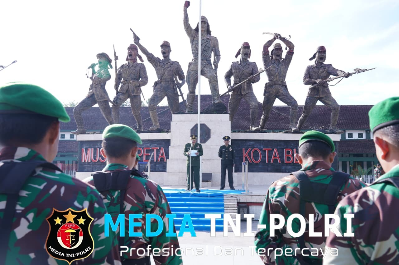 Kasdim 0808/Blitar Pimpin Upacara Peringatan Hari Bela Negara Ke 77 Tahun 2025