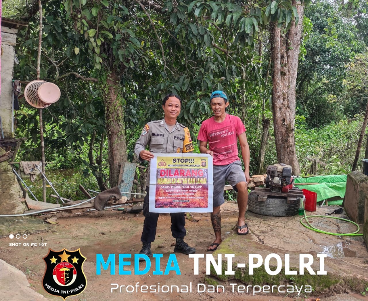 Polsek Menjalin Laksanakan Sosialisasi Pencegahan Karhutla, Warga Diimbau Tidak Membakar Hutan dan Lahan