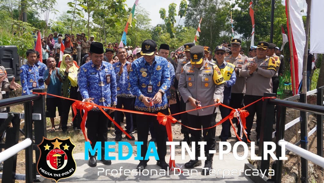 Sinergitas Polres dan Pemkab Wonogiri, Jembatan Dungtemu Akhirnya Diresmikan