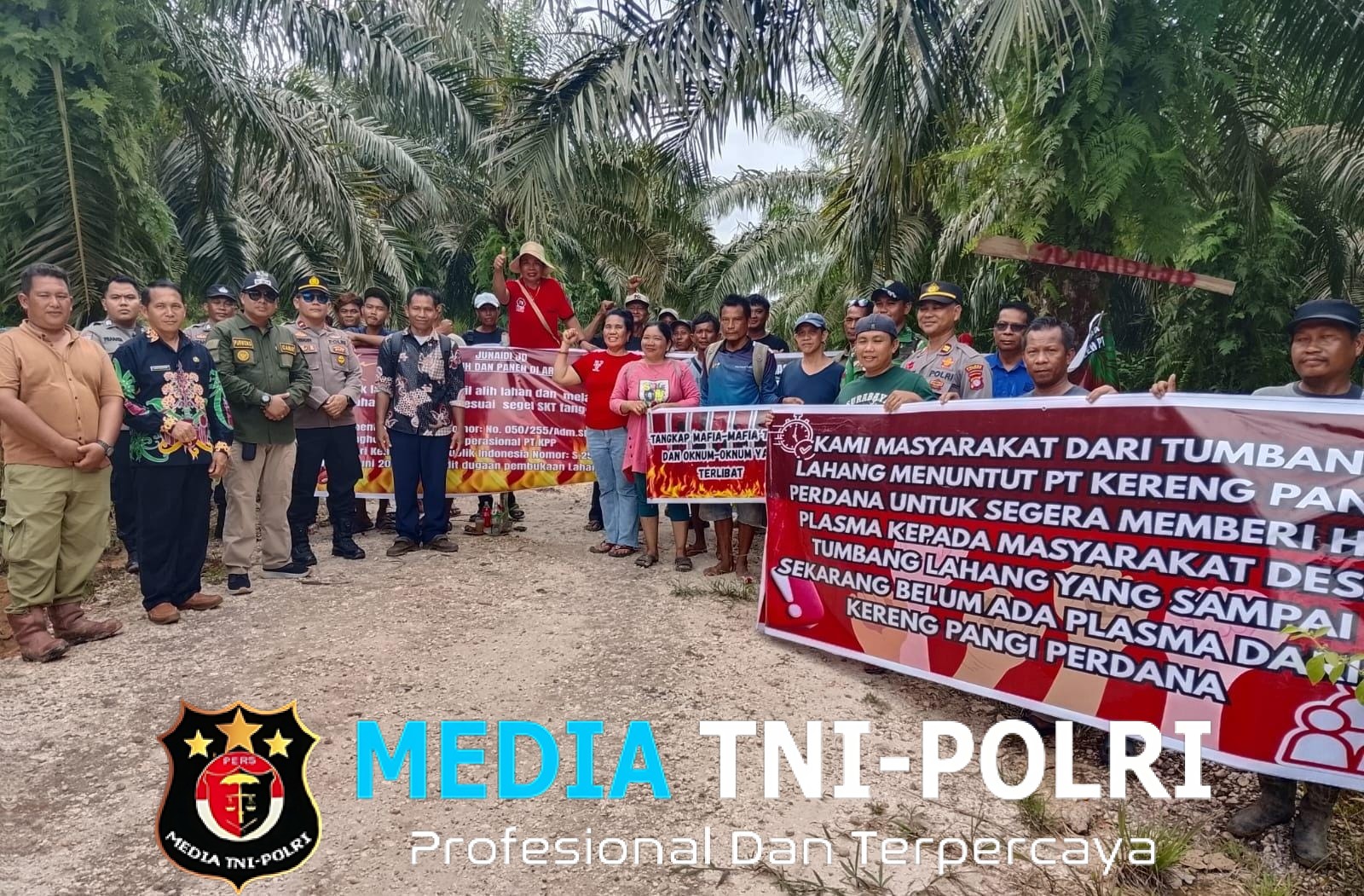 Warga Desa Tumbang Lahang Beri Waktu Dua Hari Kepada Perusahaan PT Kereng Pangi Perdana (KPP) Untuk Menyelesaikan Lahan yang di Caplok