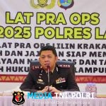 Jelang Nataru, Polres Lampung Tengah Gelar Lat Pra Ops Lilin Krakatau 2025