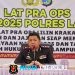 Jelang Nataru, Polres Lampung Tengah Gelar Lat Pra Ops Lilin Krakatau 2025