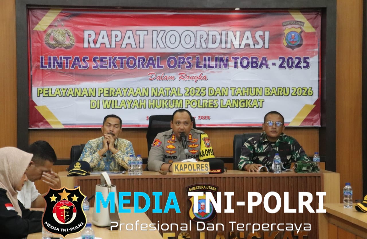 Rakor Lintas Sektoral Ops Lilin TOBA 2025, Polres Langkat Perkuat Sinergi Pengamanan Natal dan Tahun Baru