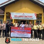 Dalam Rangka HUT Satpam ke-45, Sat Binmas Polres Tulang Bawang Barat Dampingi Donor Darah