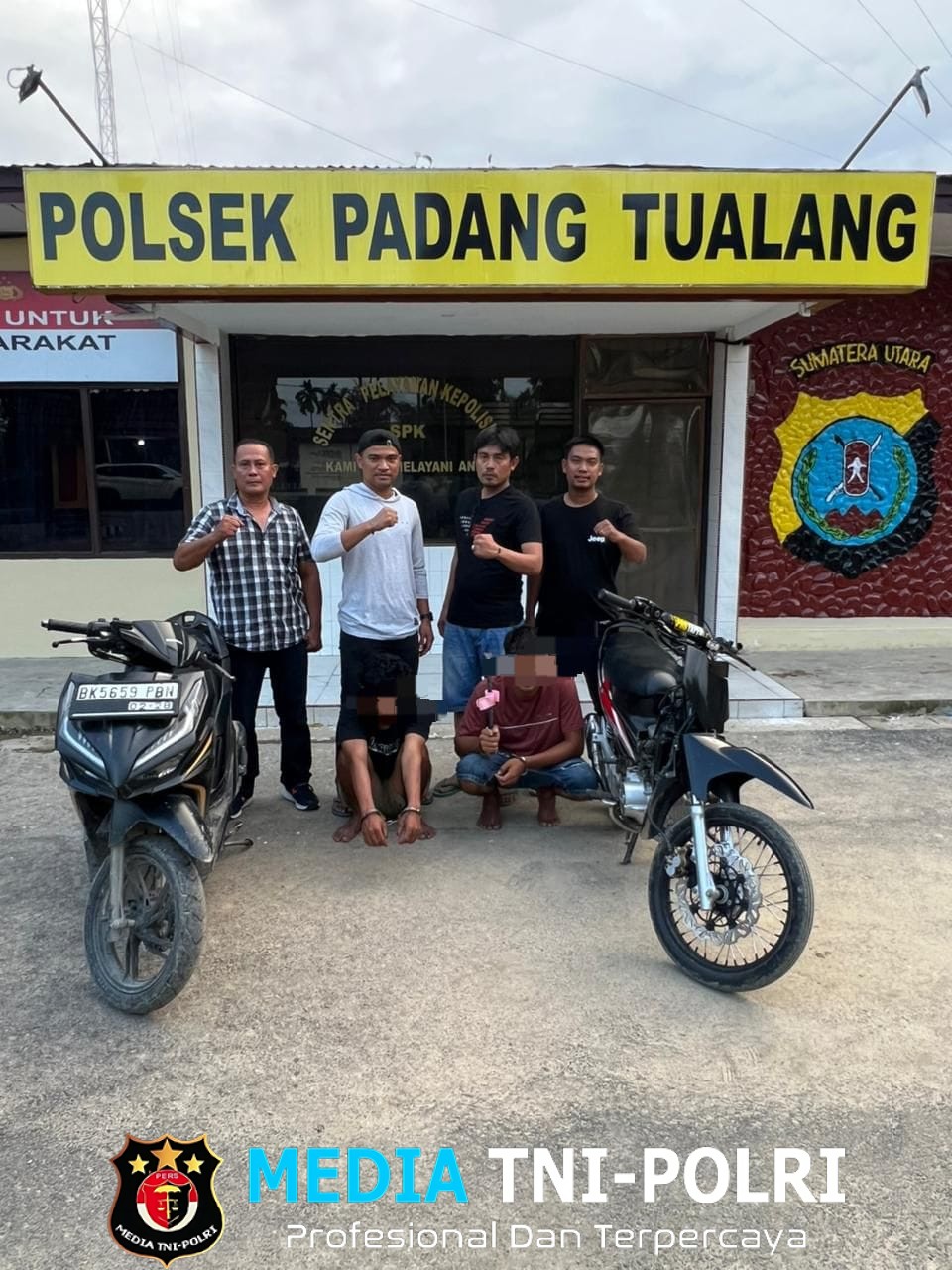 Polsek Padang Tualang Ungkap Kasus Pencurian Sepeda Motor, Dua Pelaku Diamankan