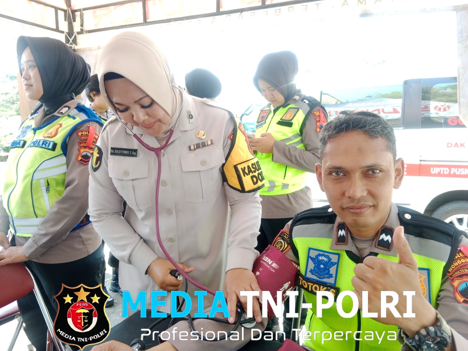 Pastikan Personel Fit, Dokkes Polres Wonogiri Cek Kesehatan Anggota Operasi Lilin Candi 2025