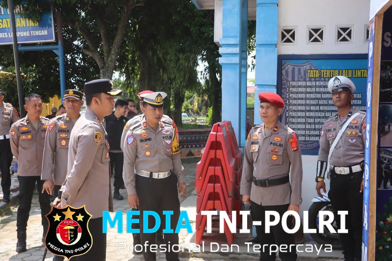 Kapolres Lampung Tengah Pastikan Pengamanan Nataru Maksimal Lewat Peninjauan Pospam dan Posyan