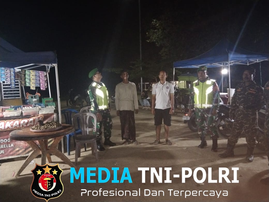 Komsos Malam Koramil 420-09/Bangko Perkuat Keamanan dan Ketertiban Lingkungan