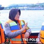 Ditpolairud Polda Lampung Lakukan Patroli Laut Di Area Pelabuhan Bakauheni