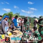 Satgas Gulbencal Yonif 122/TS Dam I/BB Drop Logistik Jalur Udara