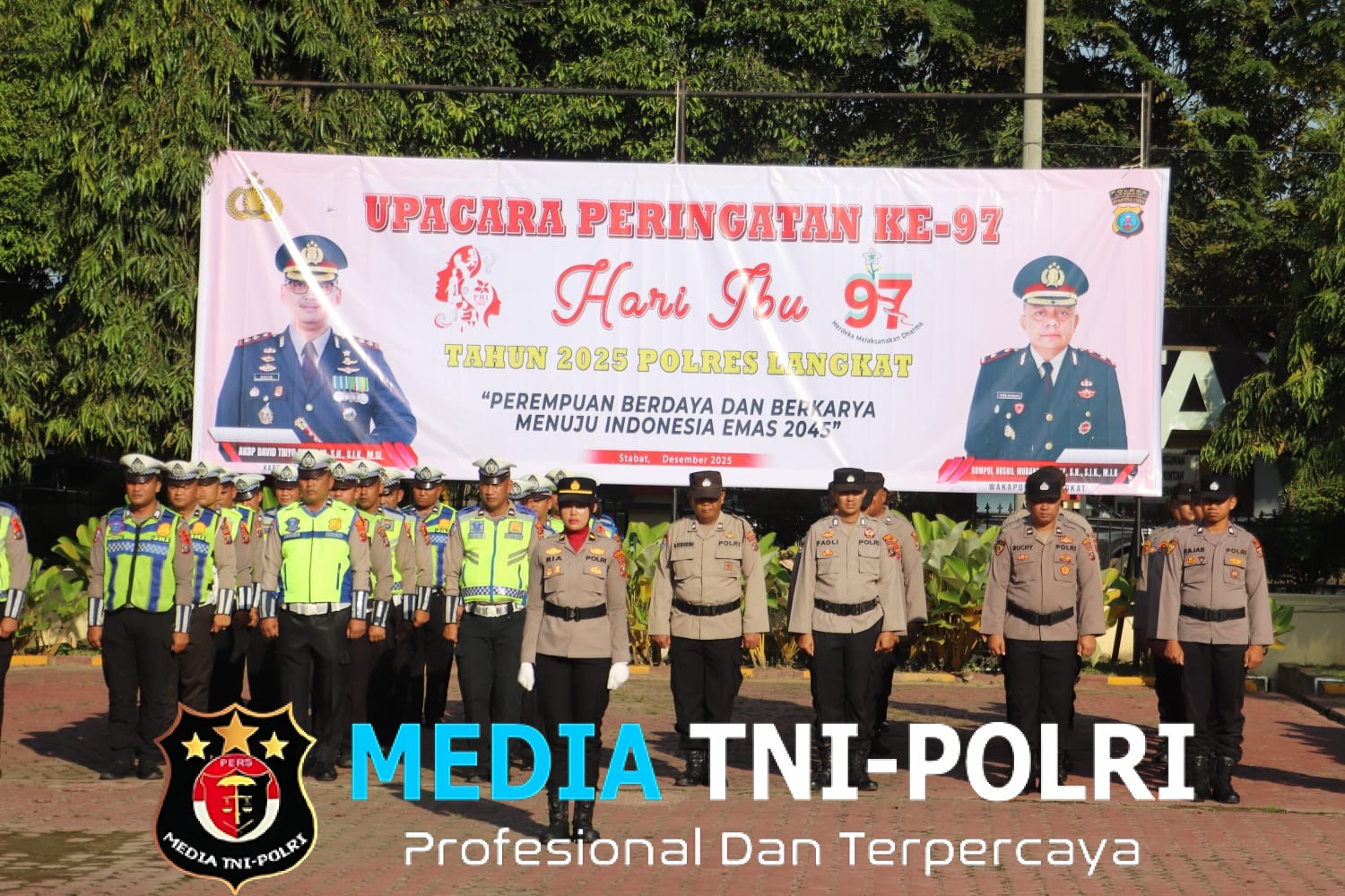 Polres Langkat Gelar Upacara Peringatan ke-97 Hari Ibu, Kapolres Bacakan Amanat Menteri PPPA