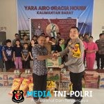 Polri Peduli, Panitia Perayaan Natal 2025 dan Tahun Baru 2026 Bersama Polres Landak Salurkan Bantuan Sosial di Panti Asuhan Yara Airo Gracia House Mandor