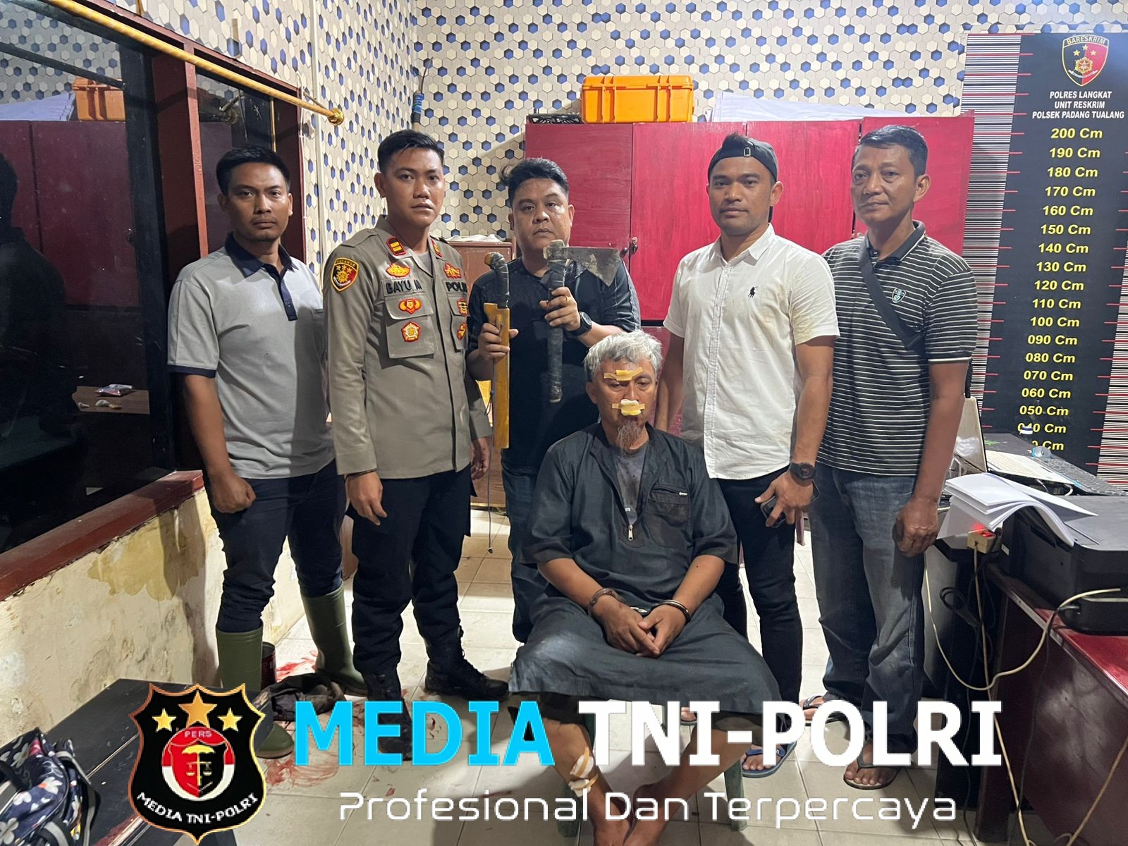 Polsek Padang Tualang Amankan Terduga Pelaku Pembunuhan di Desa Buluh Telang