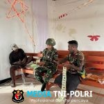 Binter Menyambut Hari Natal Satgas Yonif 521/DY Karya Bhakti di Gereja Lachaeroi Distrik Apalapsili