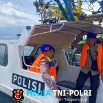 Satpolairud Polres Tanggamus Lakukan Patroli dan Pencarian Korban Hilang Kebakaran KM Maulana 3.0