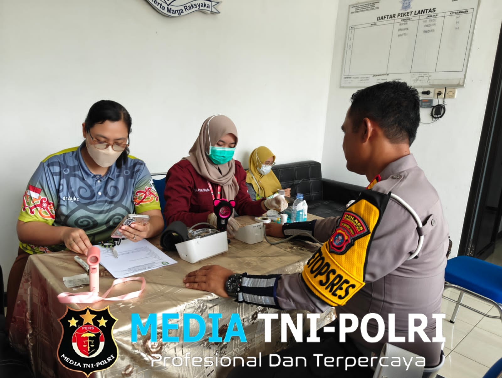 Sat Lantas Polres Kotim Giat Pemeriksaan Kesehatan Para Sopir Untuk Cegah Laka Lantas