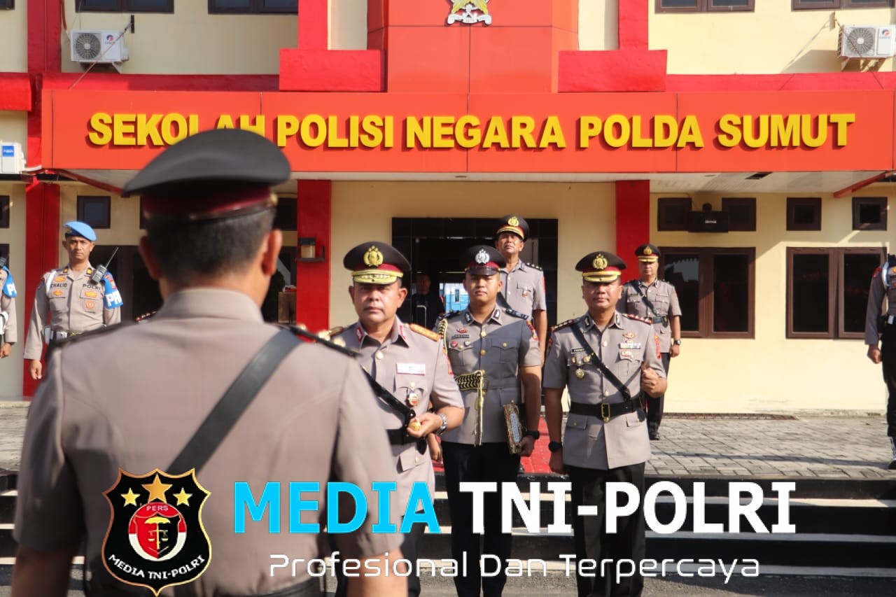 Kapolda Sumut Pimpin Upacara Penutupan dan Pelantikan 150 Bintara Polri di SPN Hinai
