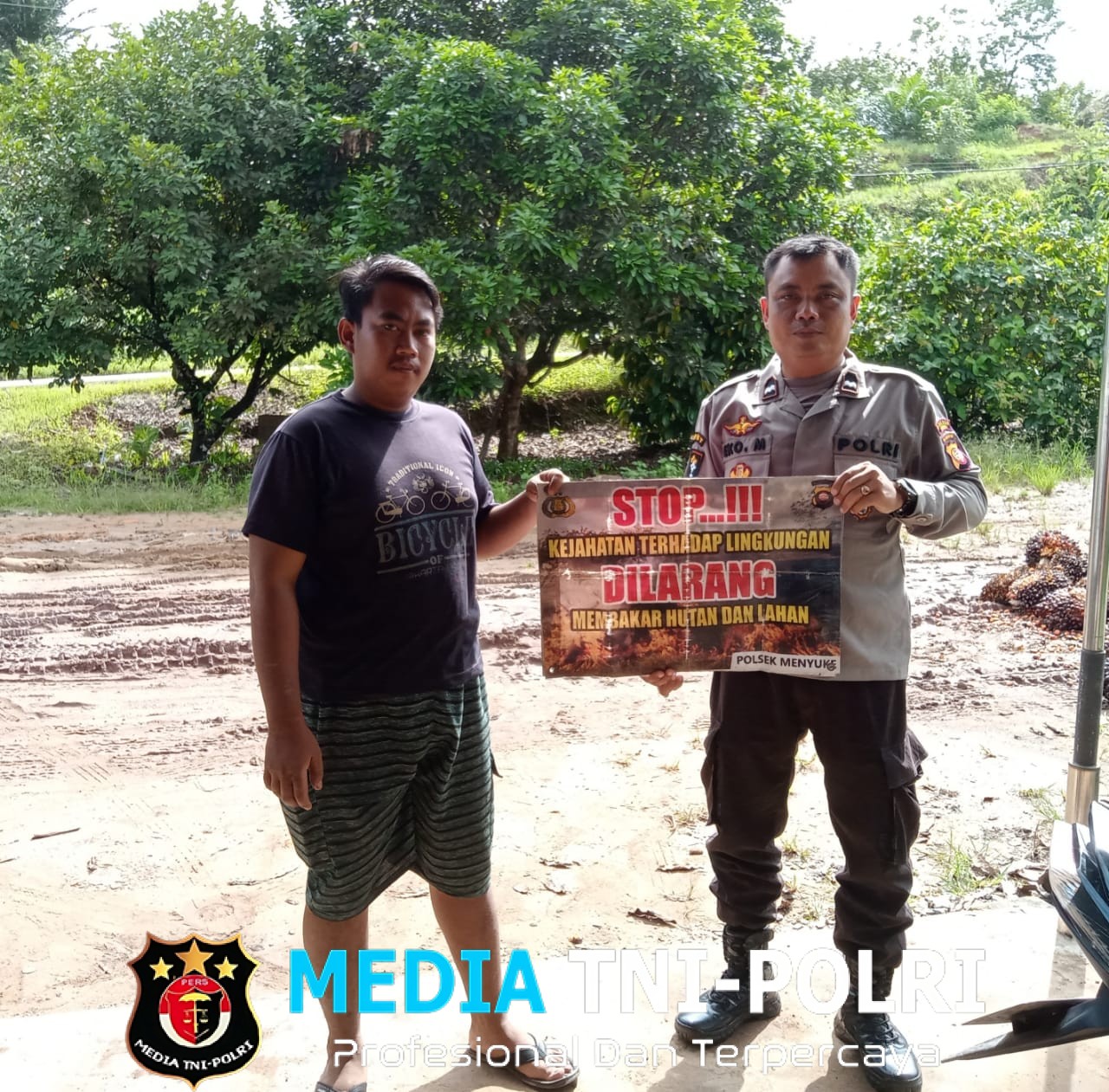 Polsek Menyuke Mengajak Warga Cegah Kebakaran Hutan dan Lahan
