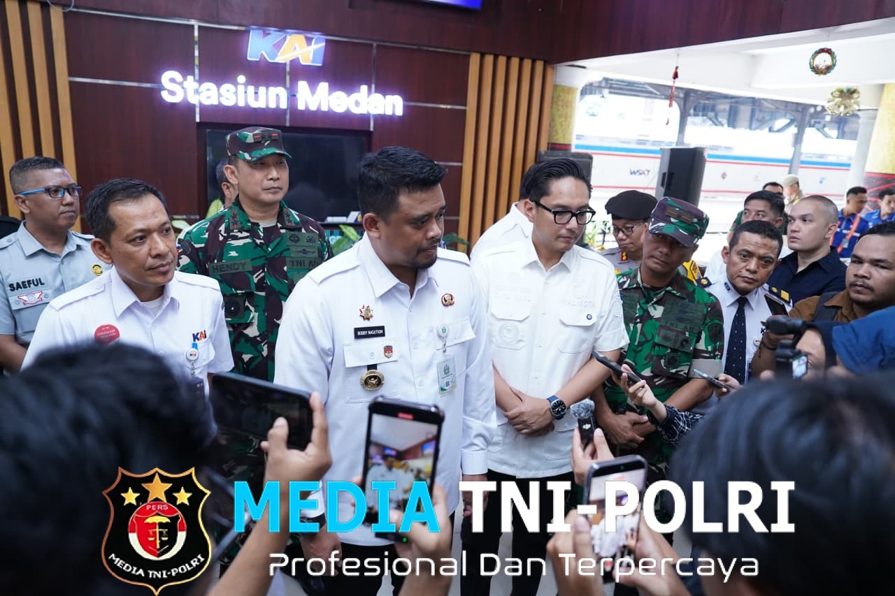 Pangdam I/BB bersama Forkopimda Sumut Tinjau Arus Mudik Nataru 2025 di Kualanamu dan Stasiun Medan