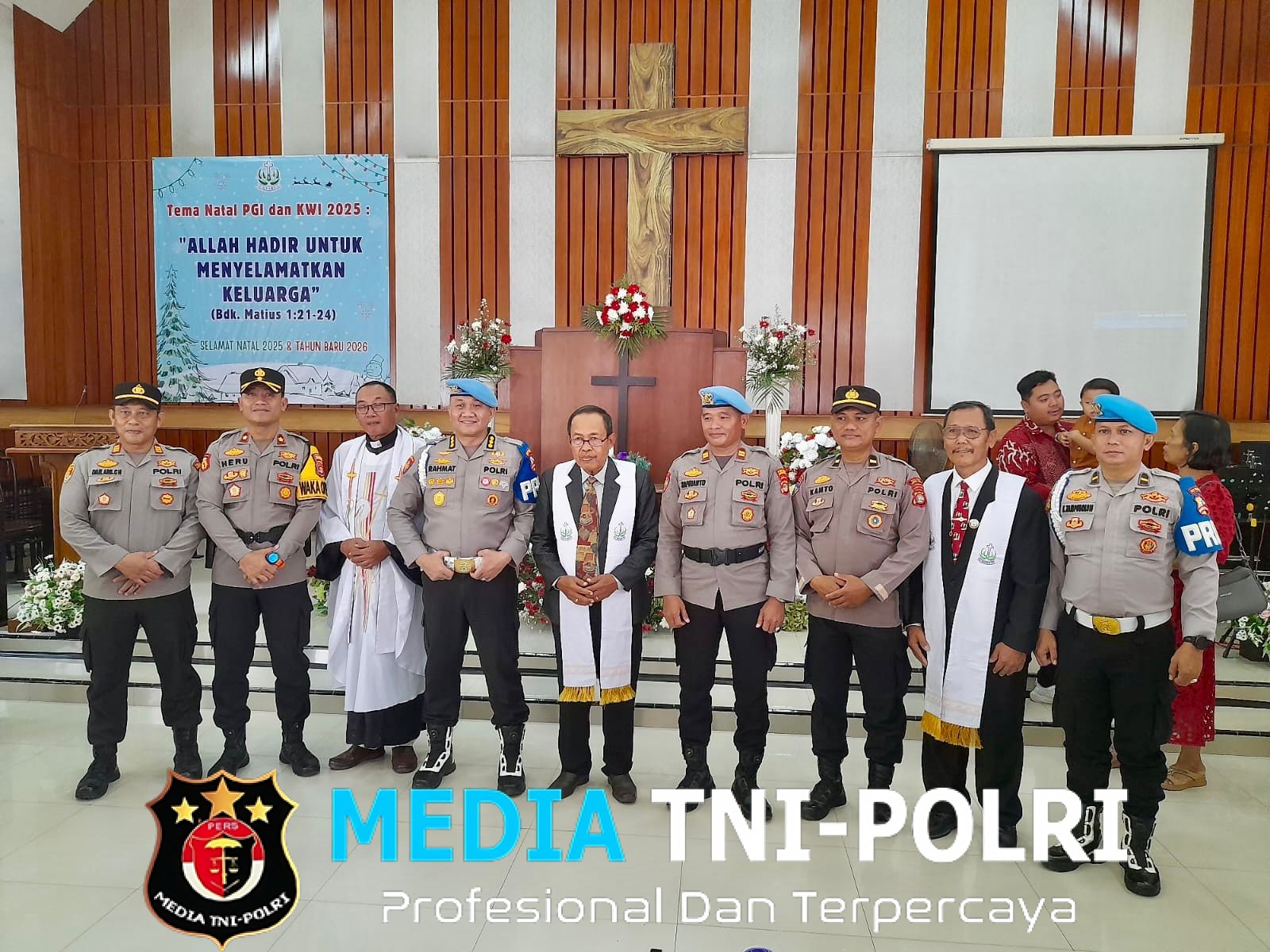 Divpropam Polri Tinjau Pos Pelayanan dan Gereja di Lampung Tengah, Tekankan Pelayanan Humanis