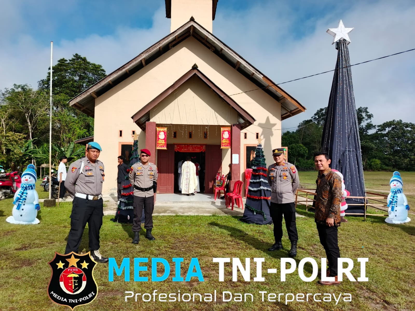 Pengamanan Ibadah Natal, Polsek Kuala Behe Pastikan Situasi Aman dan Kondusif