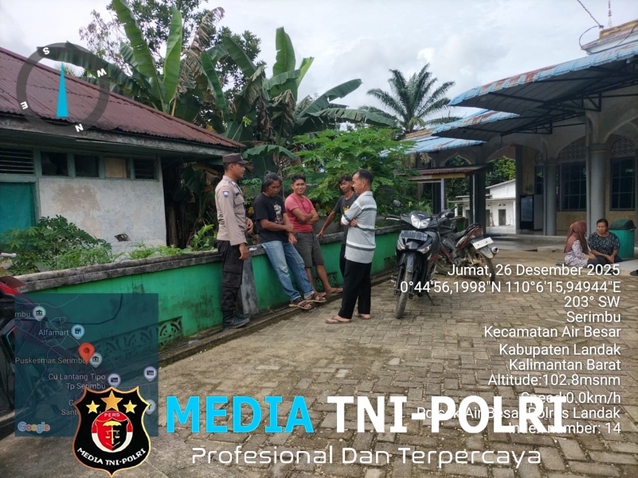 Patroli Dialogis Polsek Air Besar, Polisi Serap Aspirasi Warga Serimbu